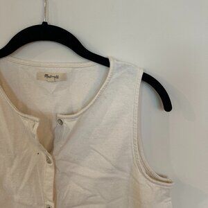 Madewell Button-Up Tank Top
